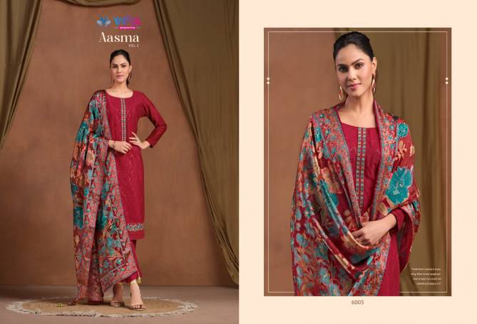 Aasma Vol 3 By Vipul Chinon Chiffon Embroidery Salwar Suits Wholesale Online